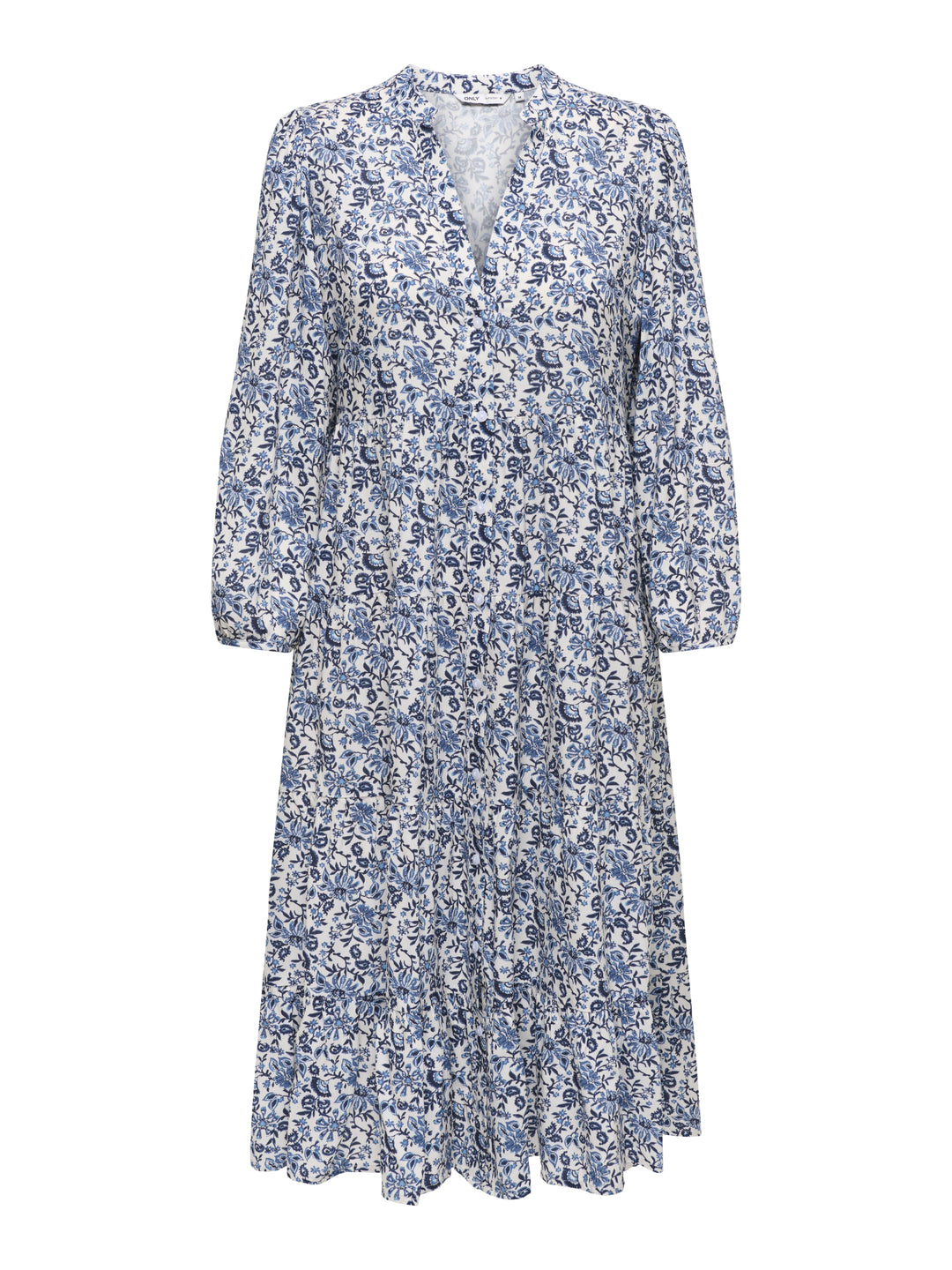 ONLMILANA 7/8 DRESS WVN NOOS, Coronet Blue/JADIE FLOWER 240355011 Bild 1