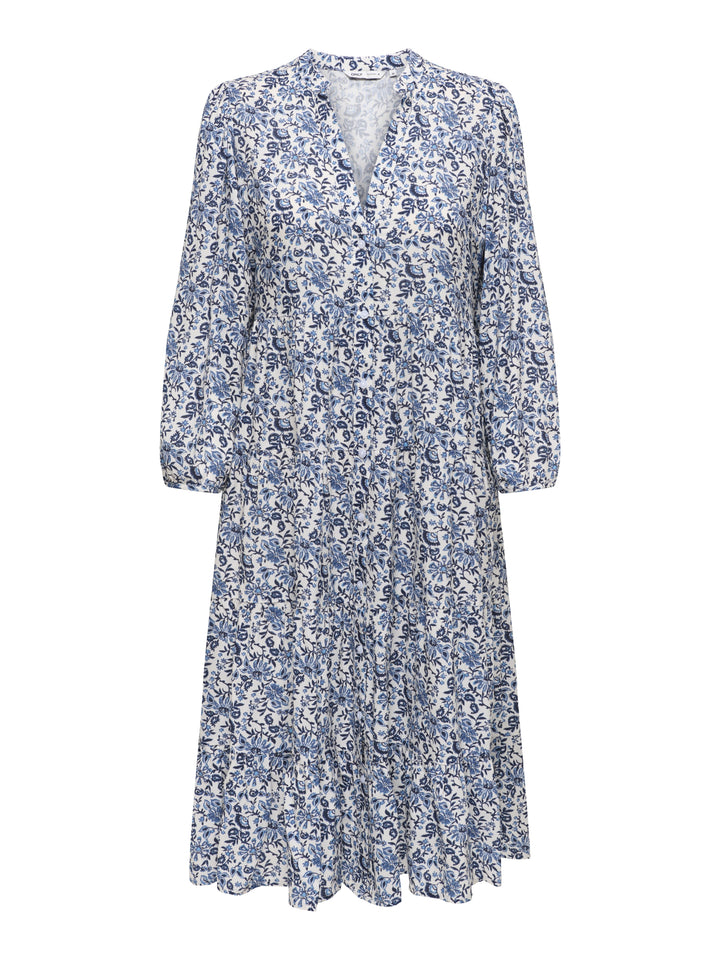 ONLMILANA 7/8 DRESS WVN NOOS, Coronet Blue/JADIE FLOWER 240355011 Bild 1