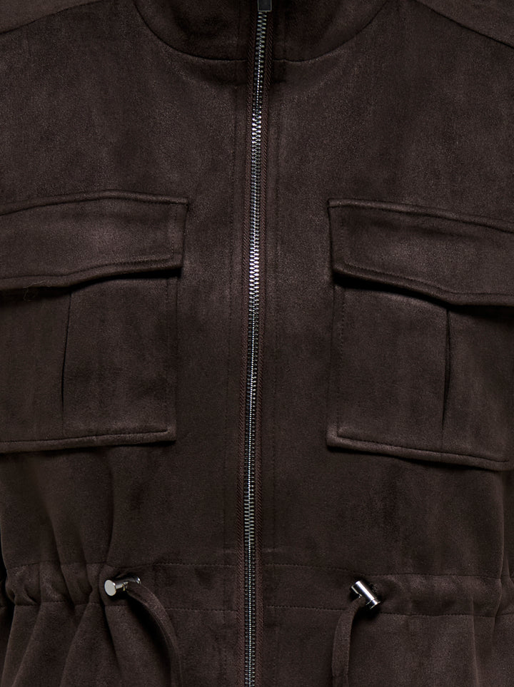 ONLMIRA S/L FAUX SUEDE WAISTCOAT PN, Chocolate Torte 244915 Bild 3