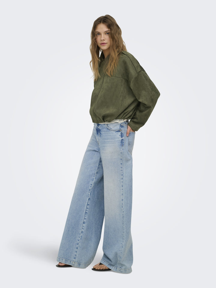 ONLMOON-STINA FAUX SUEDE BOMBER PNT, Grape Leaf 177918 Bild 6