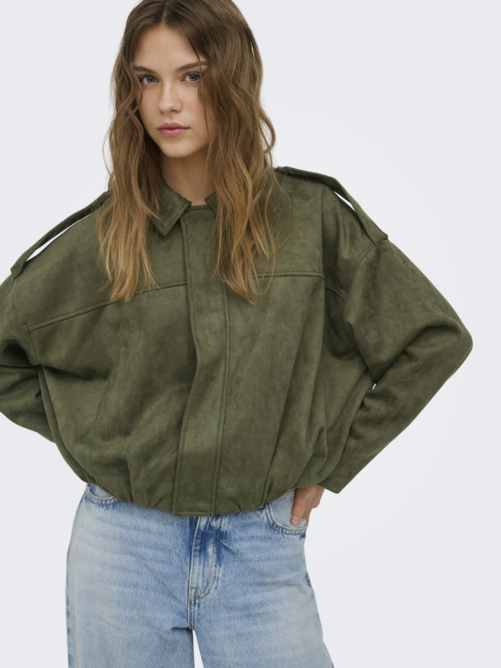 ONLMOON-STINA FAUX SUEDE BOMBER PNT, Grape Leaf 177918 Bild 7