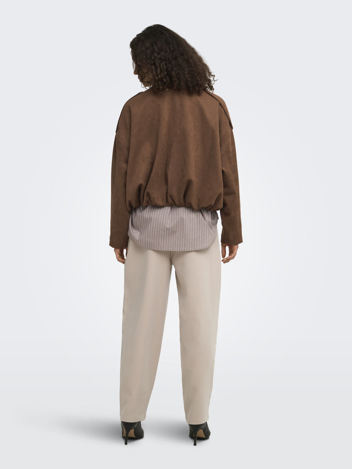 ONLMOON-STINA FAUX SUEDE BOMBER PNT, Soft Silt 306687 Bild 5