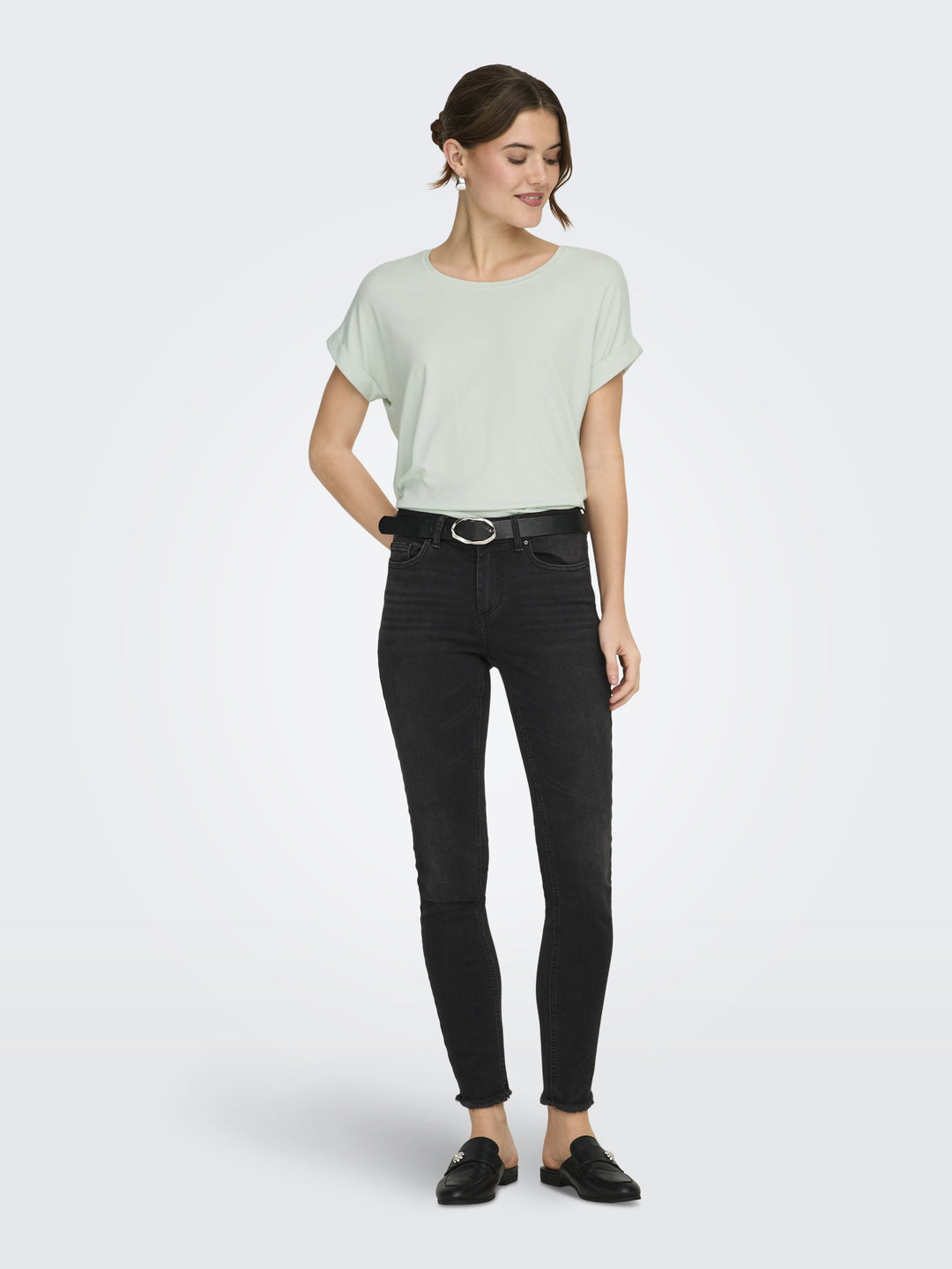 ONLMOSTER S/S O-NECK TOP NOOS JRS, Green Lily 202570 Bild 6