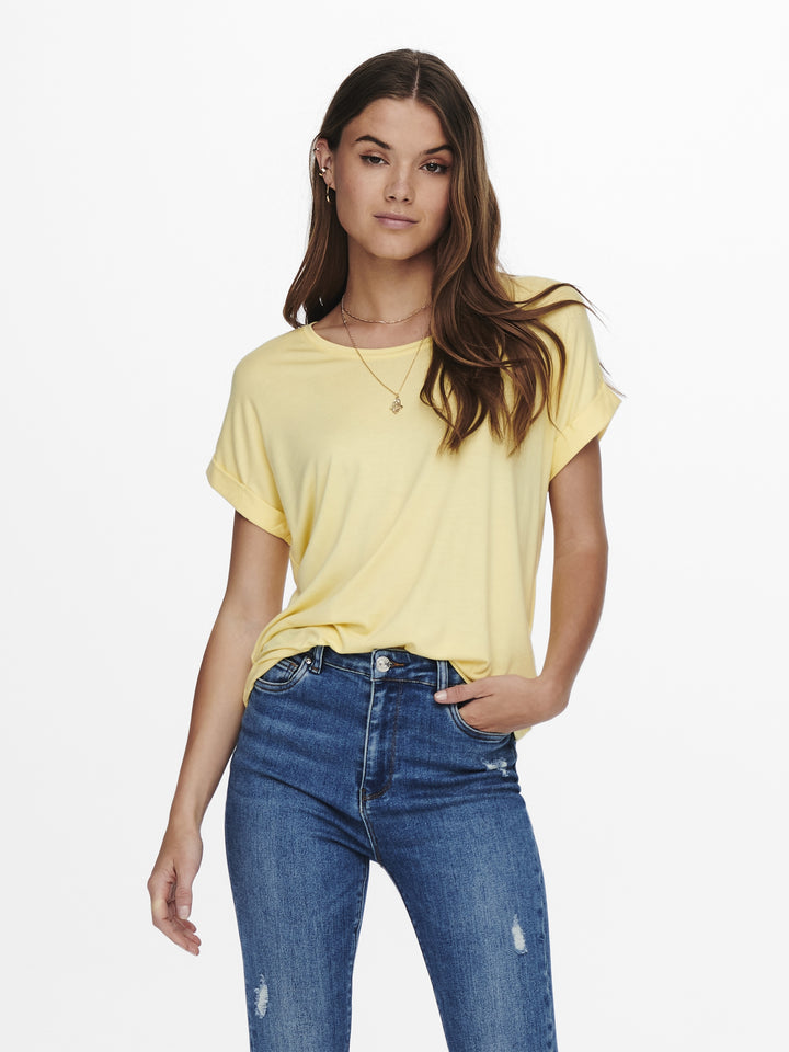 ONLMOSTER S/S O-NECK TOP NOOS JRS, Pale Banana 210331 Bild 3