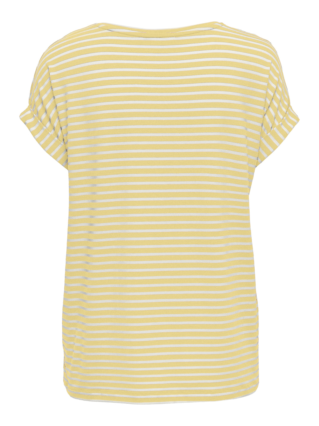 ONLMOSTER STRIPE S/S O-NECK TOP JRS, Pale Banana/CLOUD DANCER 210331001 Bild 2