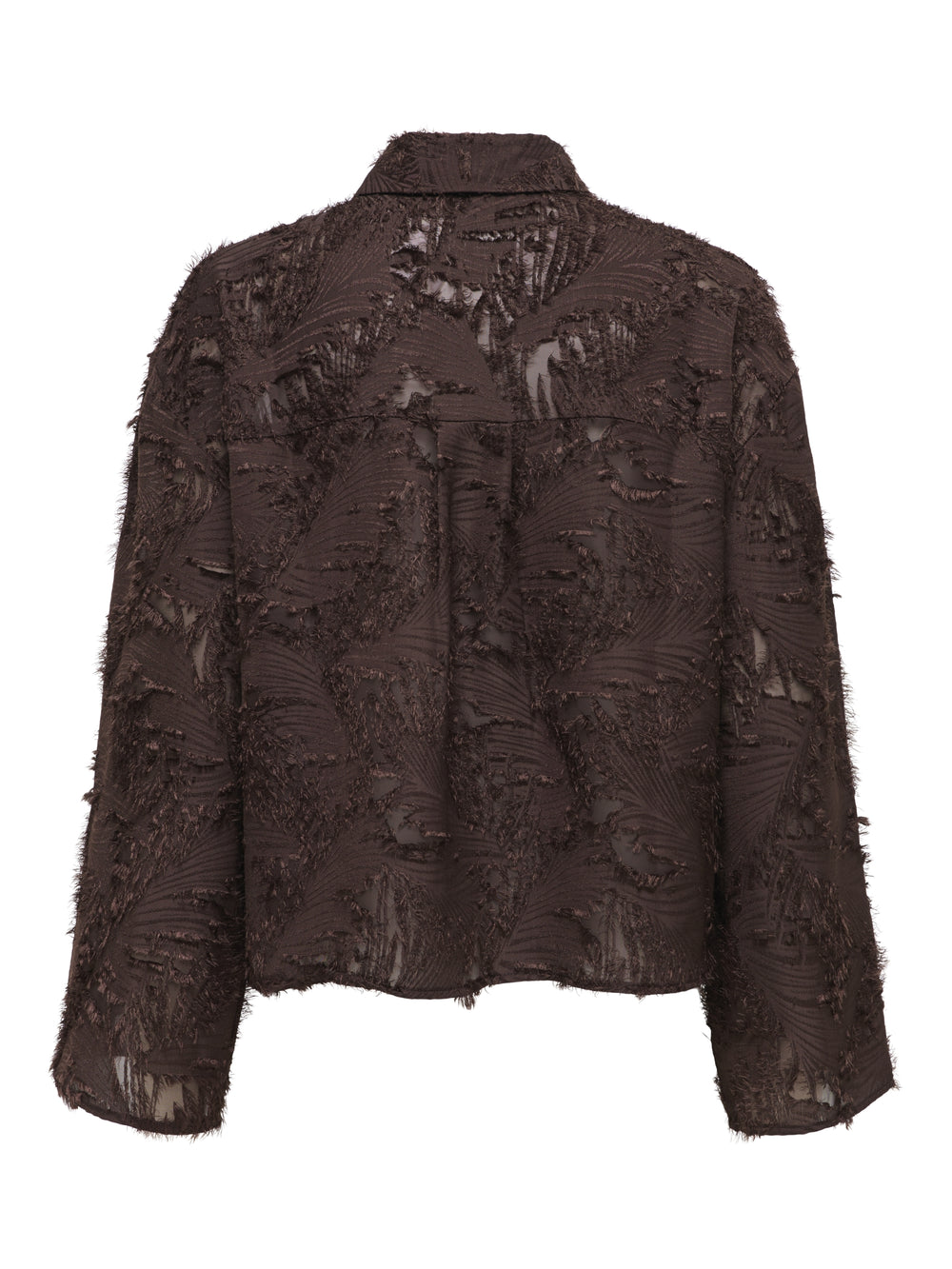 ONLMOVIDA L/S JAQUARD SHIRT WVN, Coffee Bean 237375 Bild 2