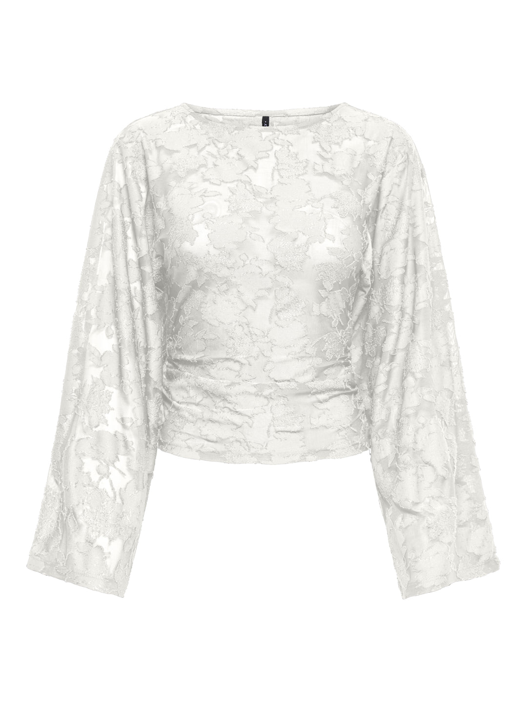 ONLNADIA L/S RUCHING TOP JRS, Cloud Dancer 177922 Bild 1