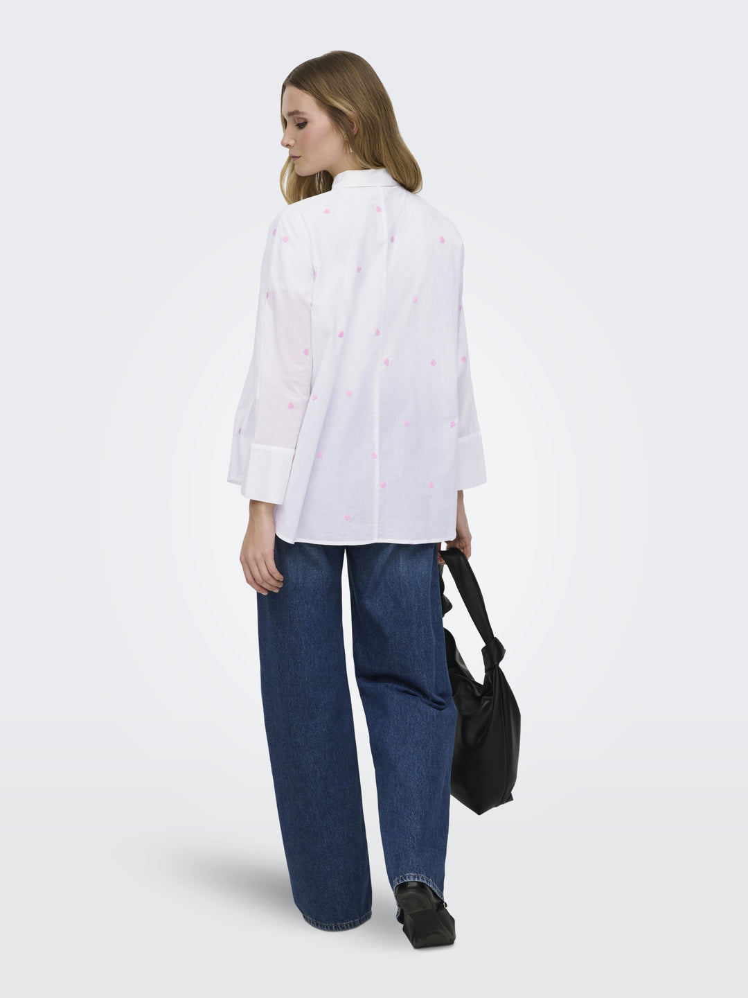 ONLNEW LINA GRACE LS EMB SHIRT NOOS, Bright White/PASTEL LAVENDER HEART 190858048 Bild 5