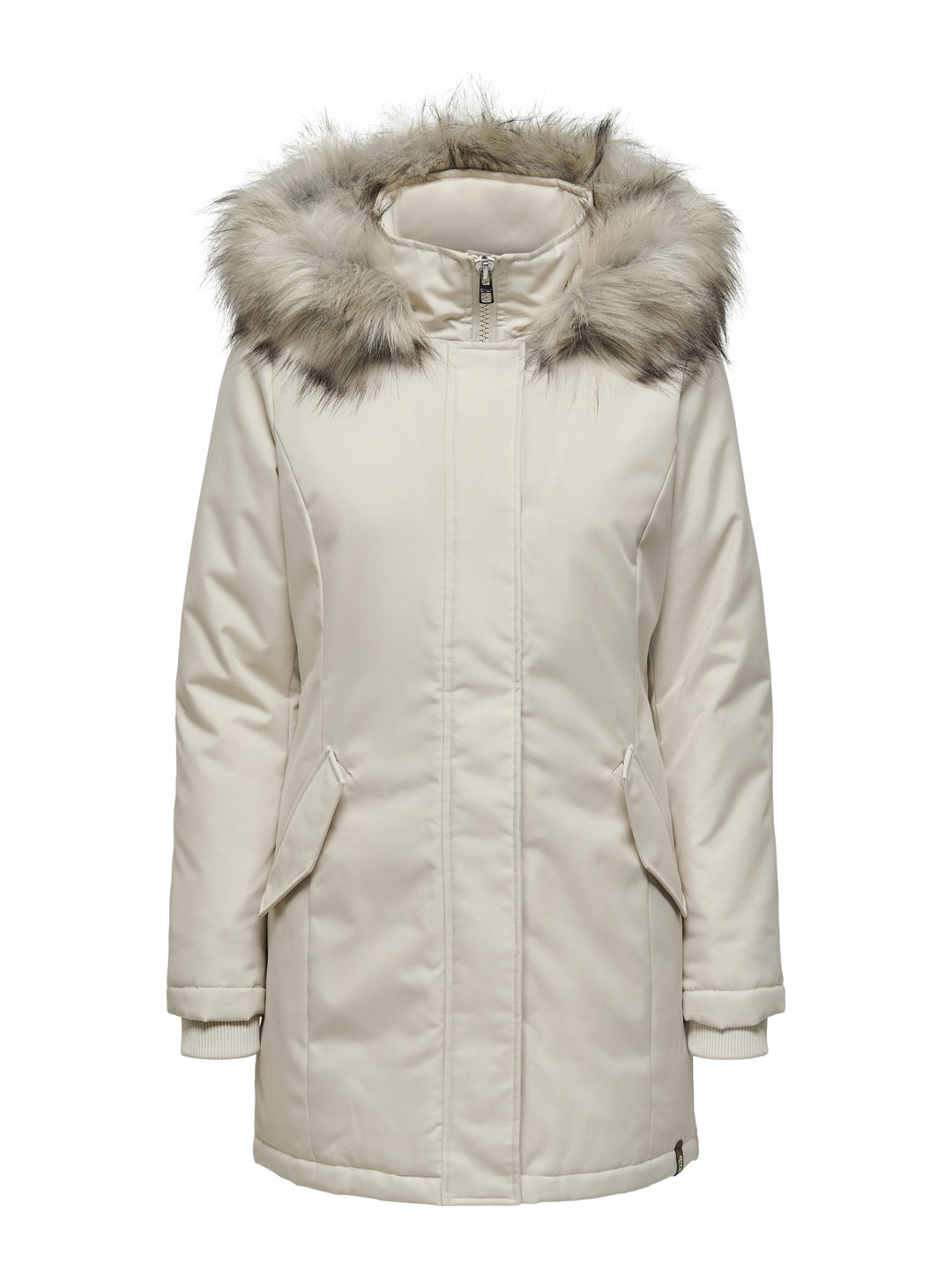 ONLNEWKATY PARKA LIFE OTW CC, Moonbeam/NATURE FUR 201511002 Bild 1
