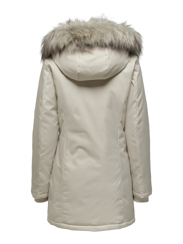 ONLNEWKATY PARKA LIFE OTW CC, Moonbeam/NATURE FUR 201511002 Bild 2