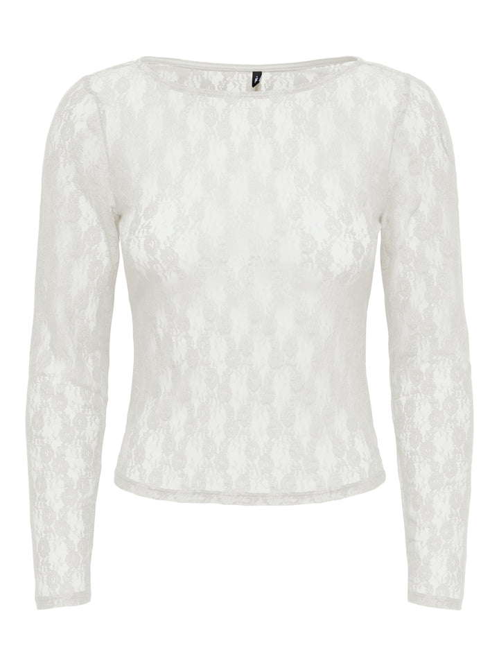 ONLNIKITA L/S BOATNECK LACE TOP BOX, Cloud Dancer 177922 Bild 1