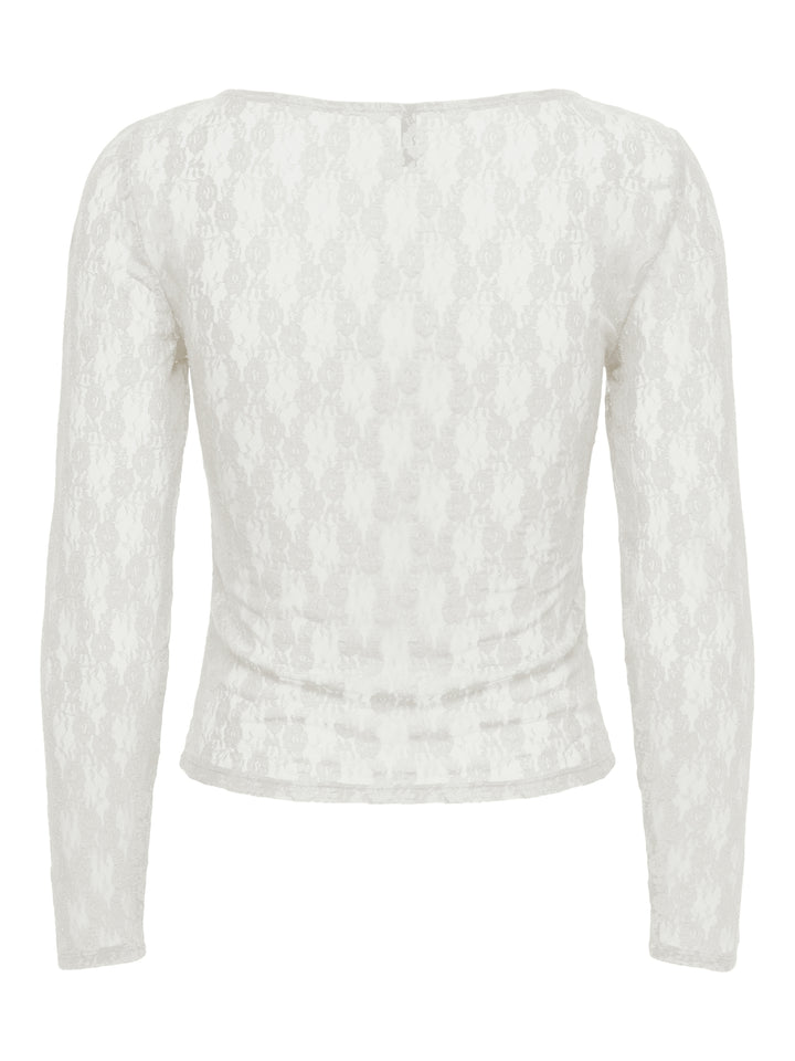ONLNIKITA L/S BOATNECK LACE TOP BOX, Cloud Dancer 177922 Bild 2