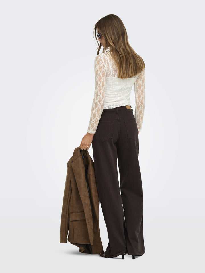 ONLNIKITA L/S BOATNECK LACE TOP BOX, Cloud Dancer 177922 Bild 5