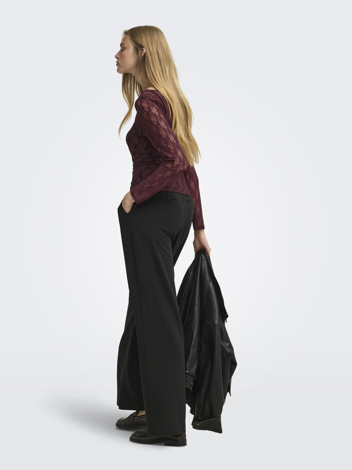ONLNIKITA L/S BOATNECK LACE TOP BOX, Decadent Chocolate 215570 Bild 7