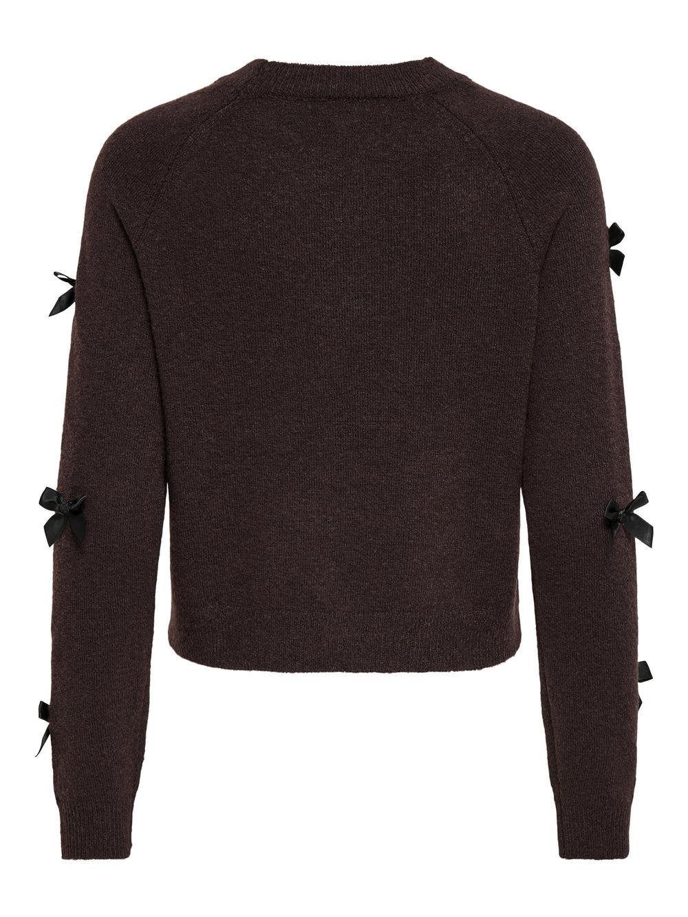 ONLNOELLE LS BOW PULLOVER KNT, Chocolate Torte/Black Bows 244915003 Bild 2