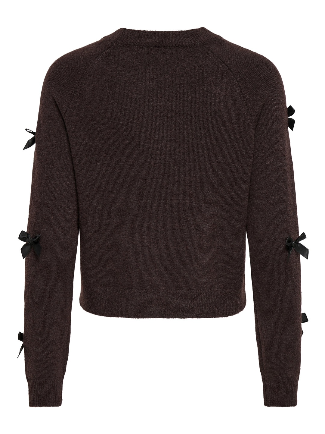 ONLNOELLE LS BOW PULLOVER KNT, Chocolate Torte/Black Bows 244915003 Bild 2