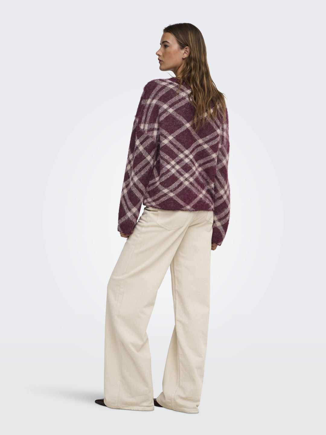 ONLNOEME LS PATTERN O-NECK KNT, Fig/Oatmeal/Mel 177912018 Bild 6