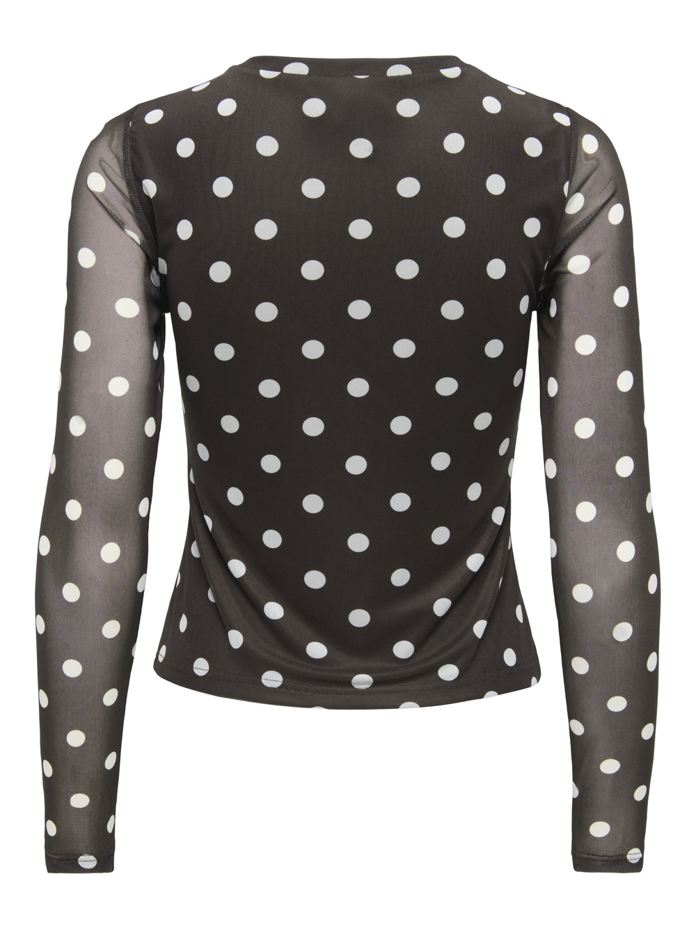 ONLNOVA L/S MESH TOP WVN, Coffee Bean/745 White dots 237375012 Bild 2