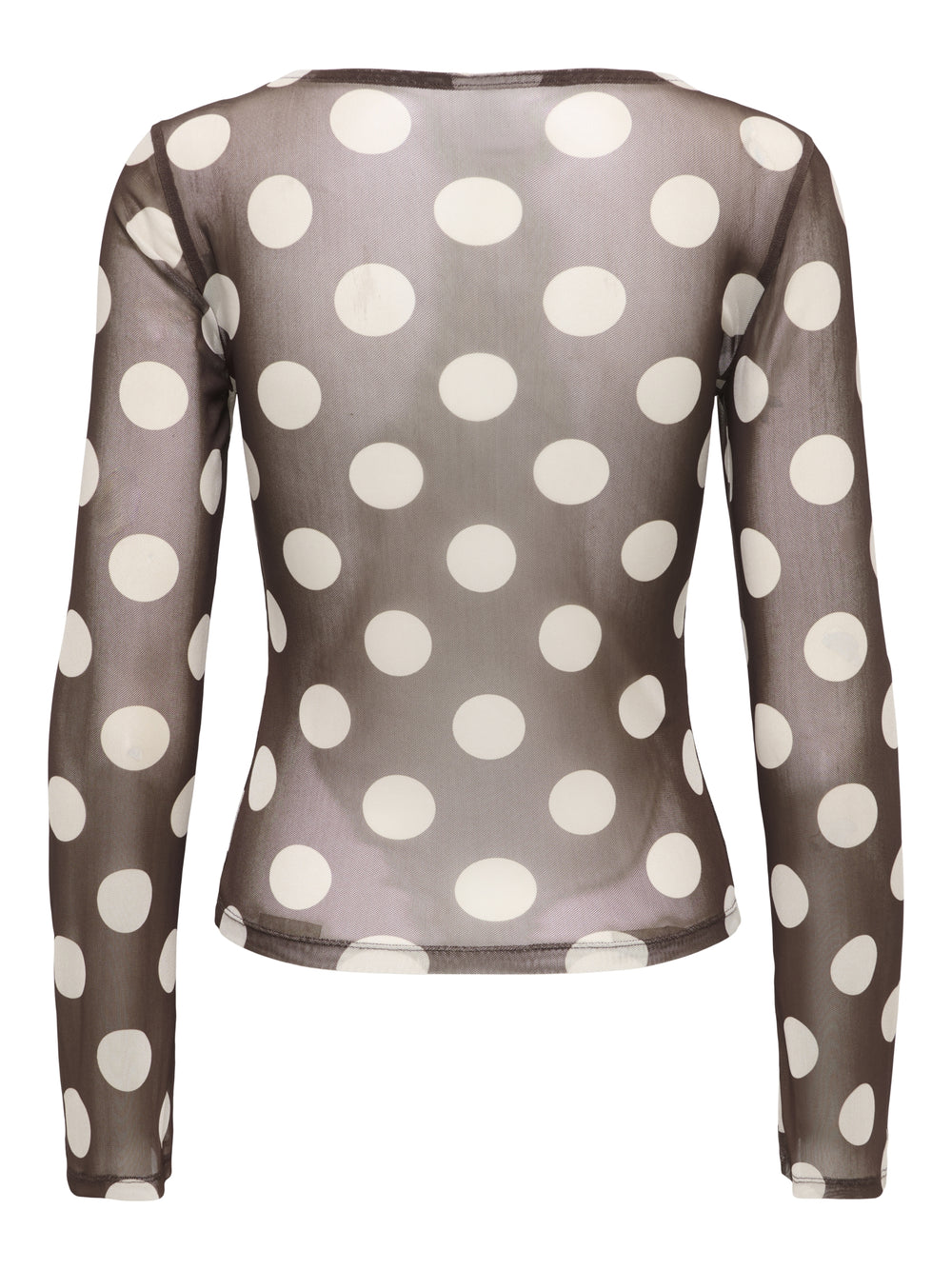 ONLNOX BOATNECK BELL L/S TOP JRS, Coffee Bean/Pumice stone dots (vic) 237375003 Bild 2