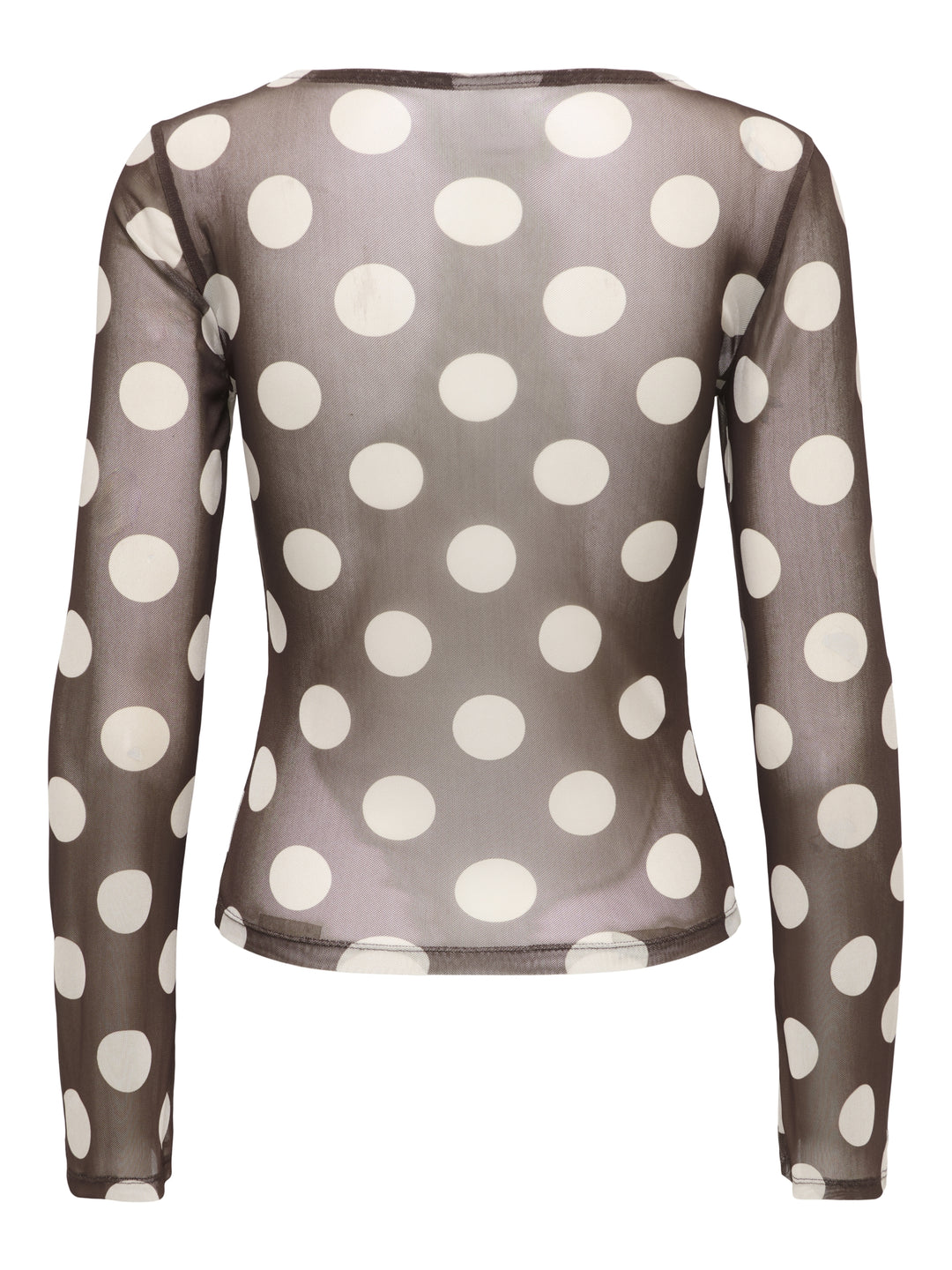 ONLNOX BOATNECK BELL L/S TOP JRS, Coffee Bean/Pumice stone dots (vic) 237375003 Bild 2