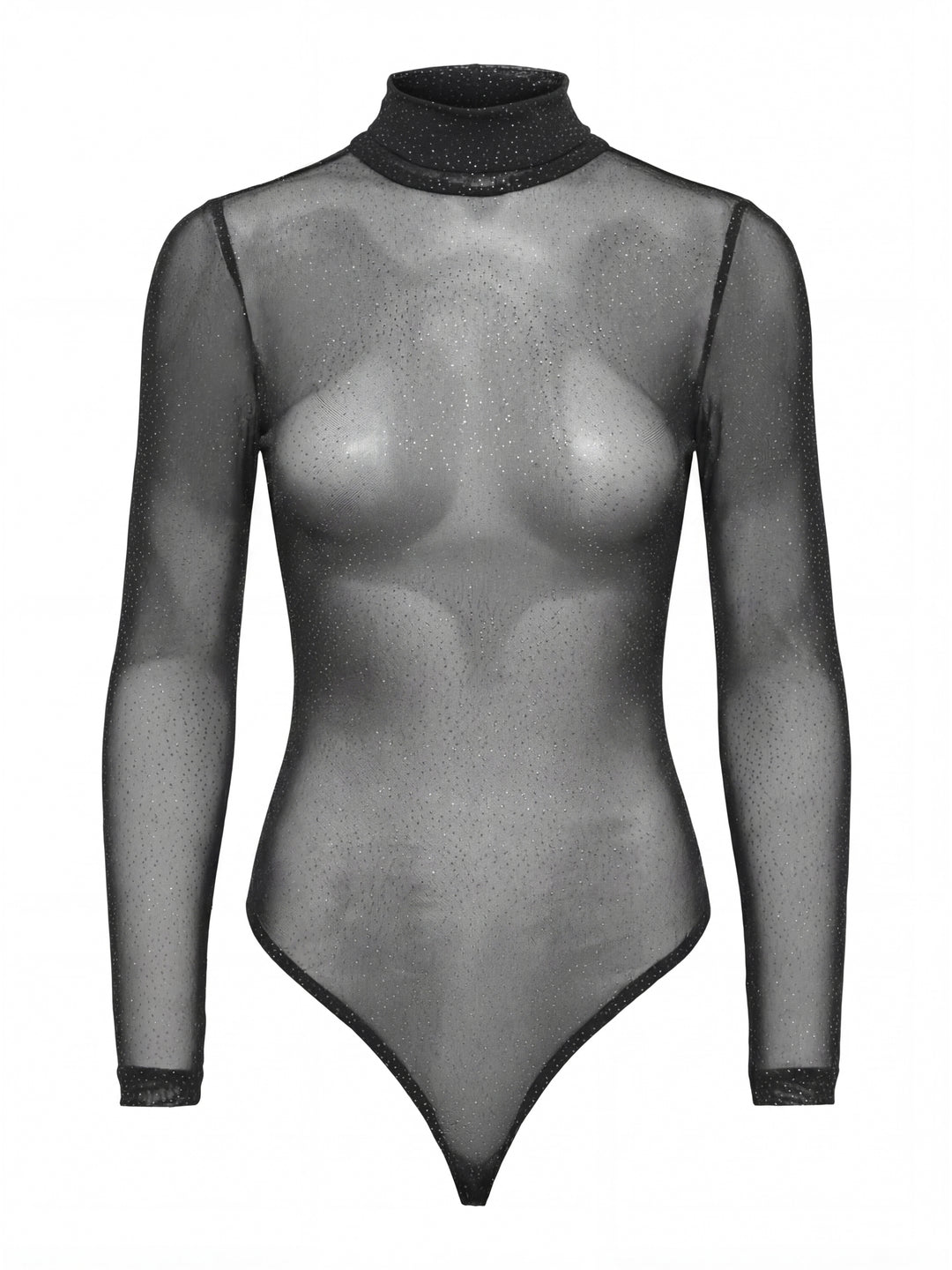 ONLOPUS LS GLITTER MESH BODYSTOCKIN, Black/Silver glitter dots (opus) 177911001 Bild 1