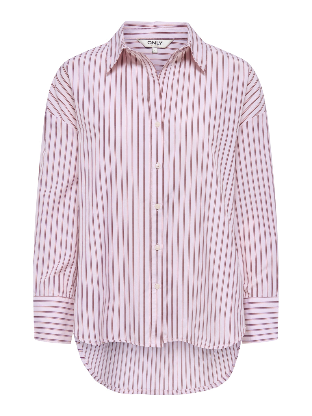 ONLOREGON ALVA LS REG SHIRT NOOS WV, Fuchsia Pink/BORDEAUX+WHITE 219990006 Bild 1