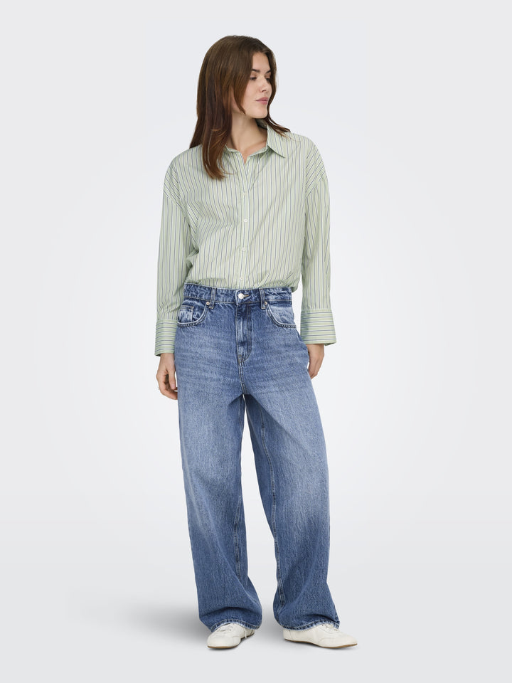 ONLOREGON ALVA LS REG SHIRT NOOS WV, Celadon Green/DOUGLAS FIR 276215001 Bild 5