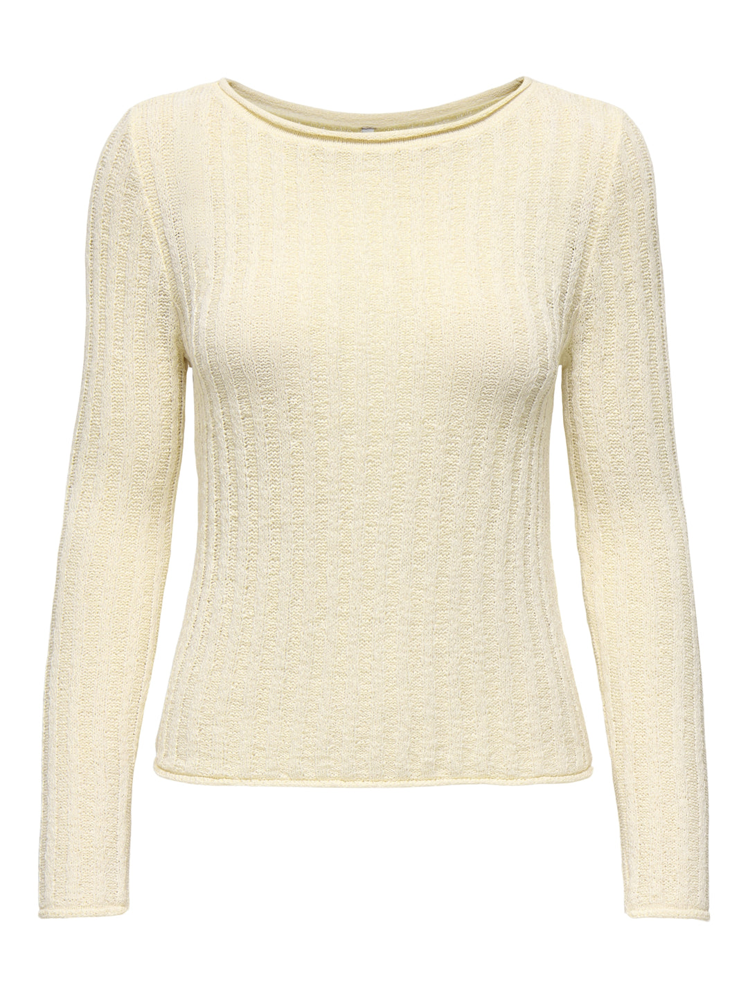 ONLPAMELA LS RIB O-NECK PULLOVER CC, Birch 180083 Bild 1