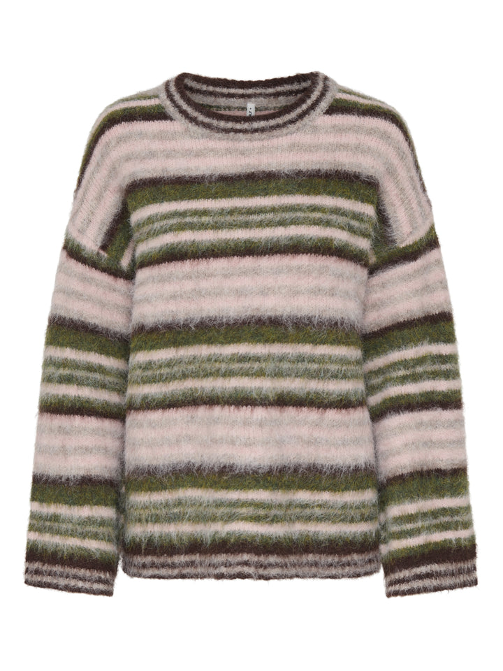 ONLPERIL LS LOOSE O-NECK KNT, Coffee Bean/String/Sphagnum/Pale Li 237375001 Bild 1