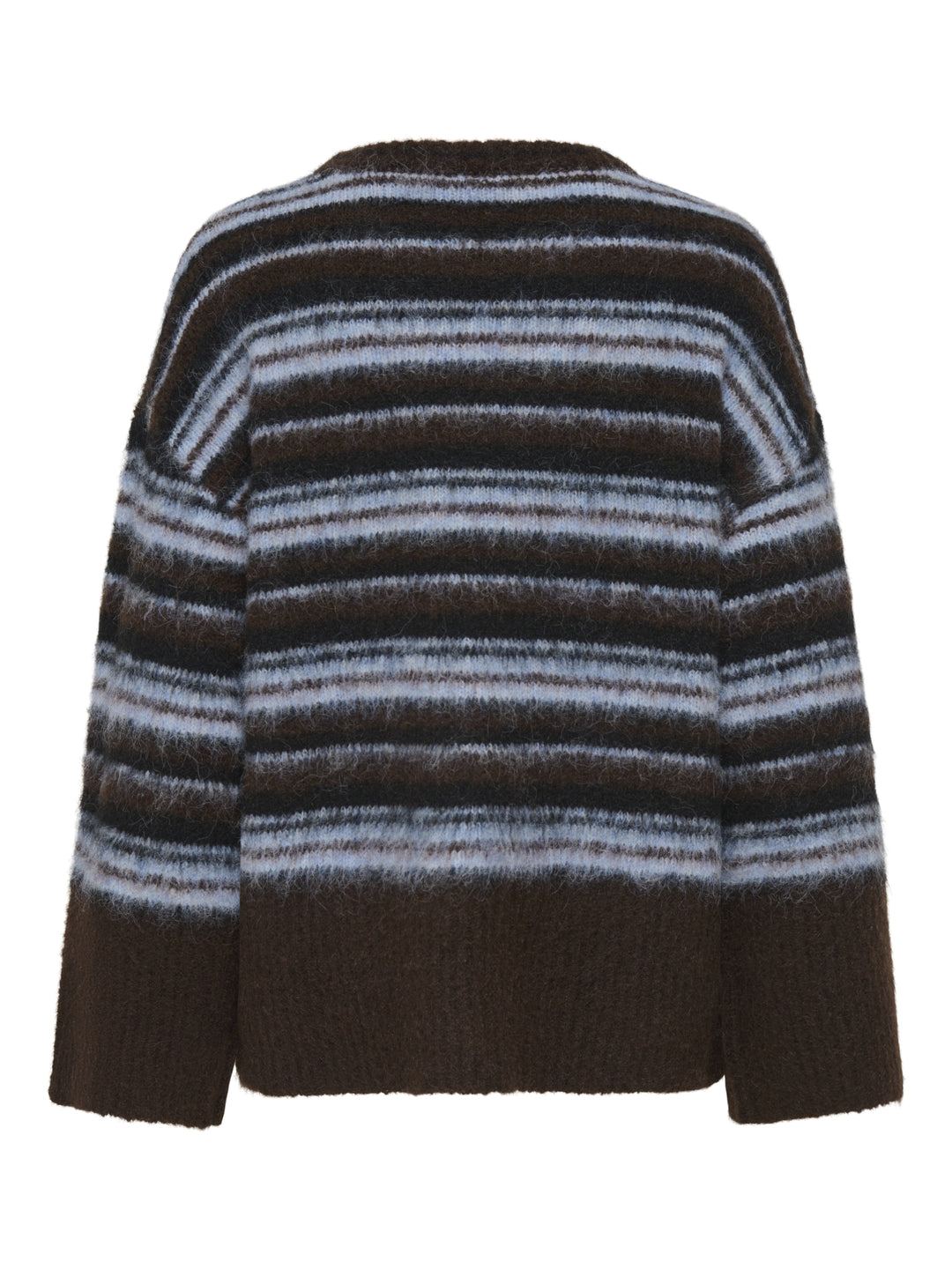 ONLPERIL LS LOOSE O-NECK KNT, Coffee Bean/Black/Dusty Blue/Mel 237375002 Bild 2
