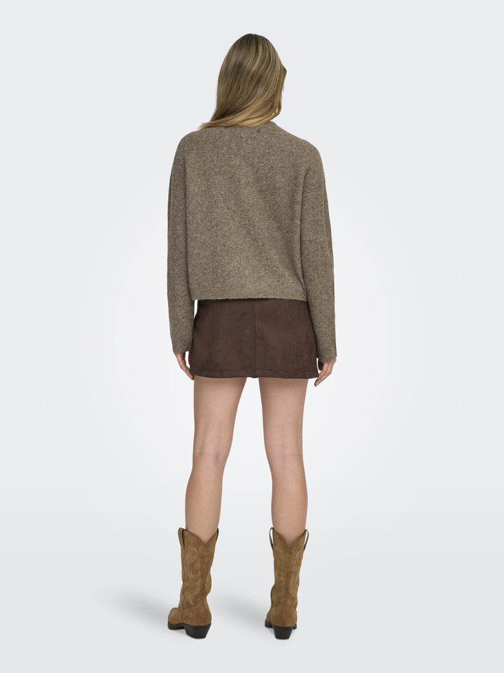 ONLPIEMONTE L/S CARDIGAN KNT NOOS, Walnut/Melange 239935001 Bild 7
