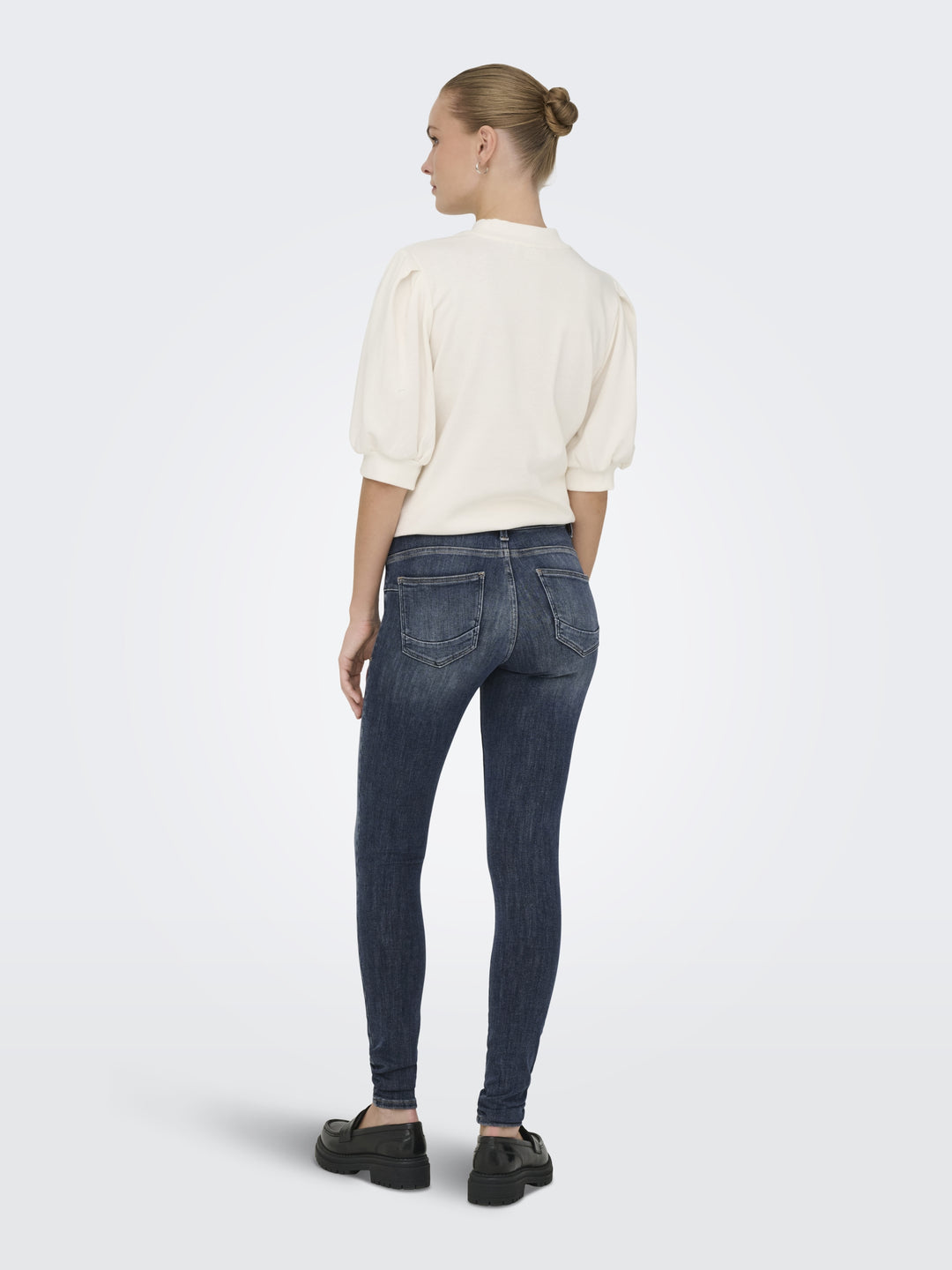 ONLPOWER MID SKIN PUSHUP DNM REA167, Special Blue Grey Denim 264035 Bild 4