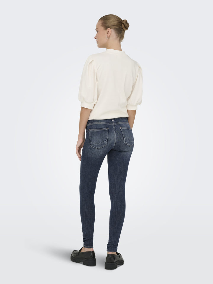 ONLPOWER MID SKIN PUSHUP DNM REA167, Special Blue Grey Denim 264035 Bild 4