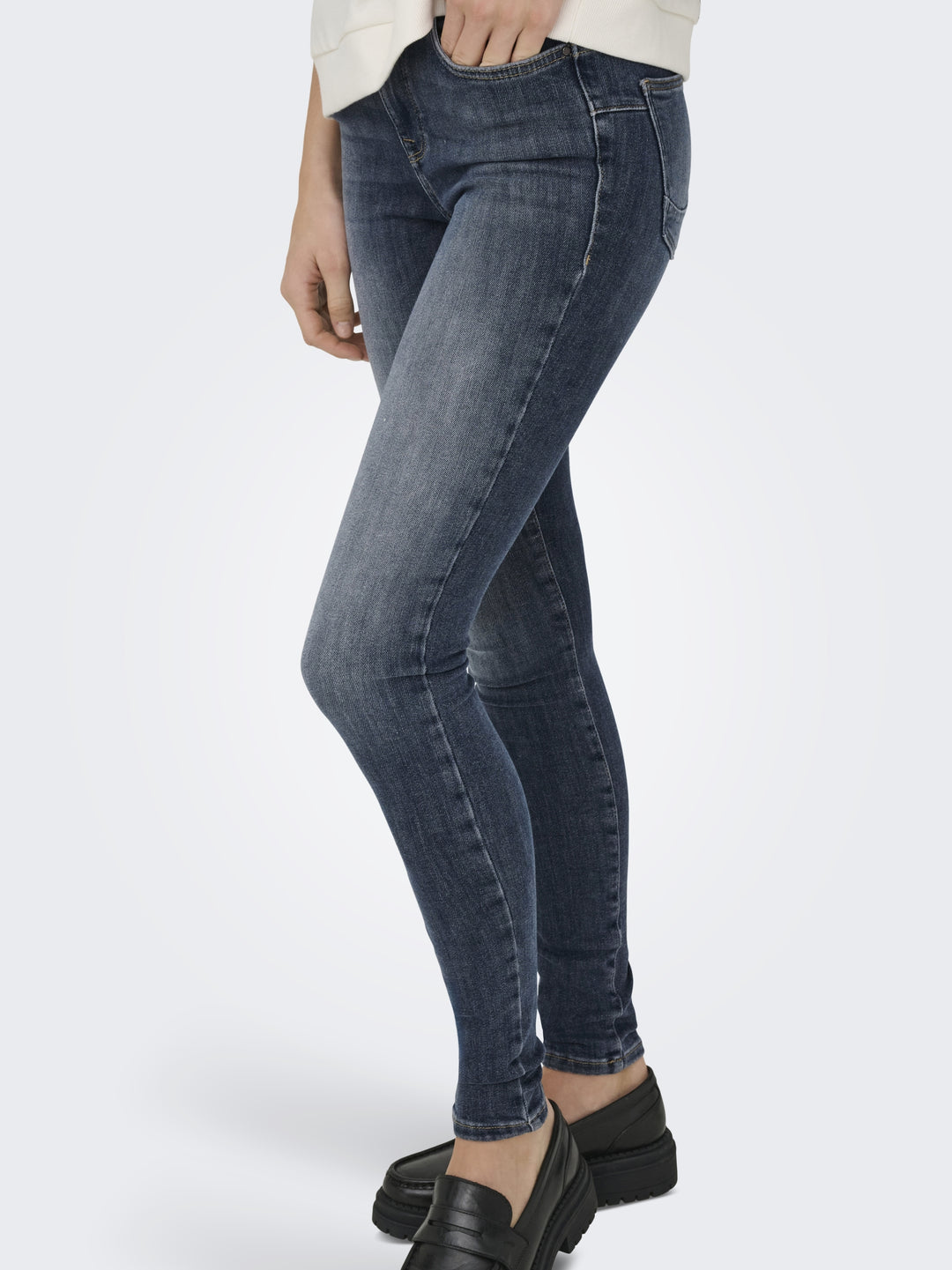 ONLPOWER MID SKIN PUSHUP DNM REA167, Special Blue Grey Denim 264035 Bild 5