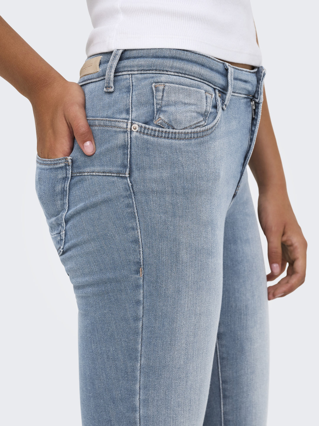 ONLPOWER MID SKIN PUSHUP DNM REA968, Special Blue Grey Denim 264035 Bild 6
