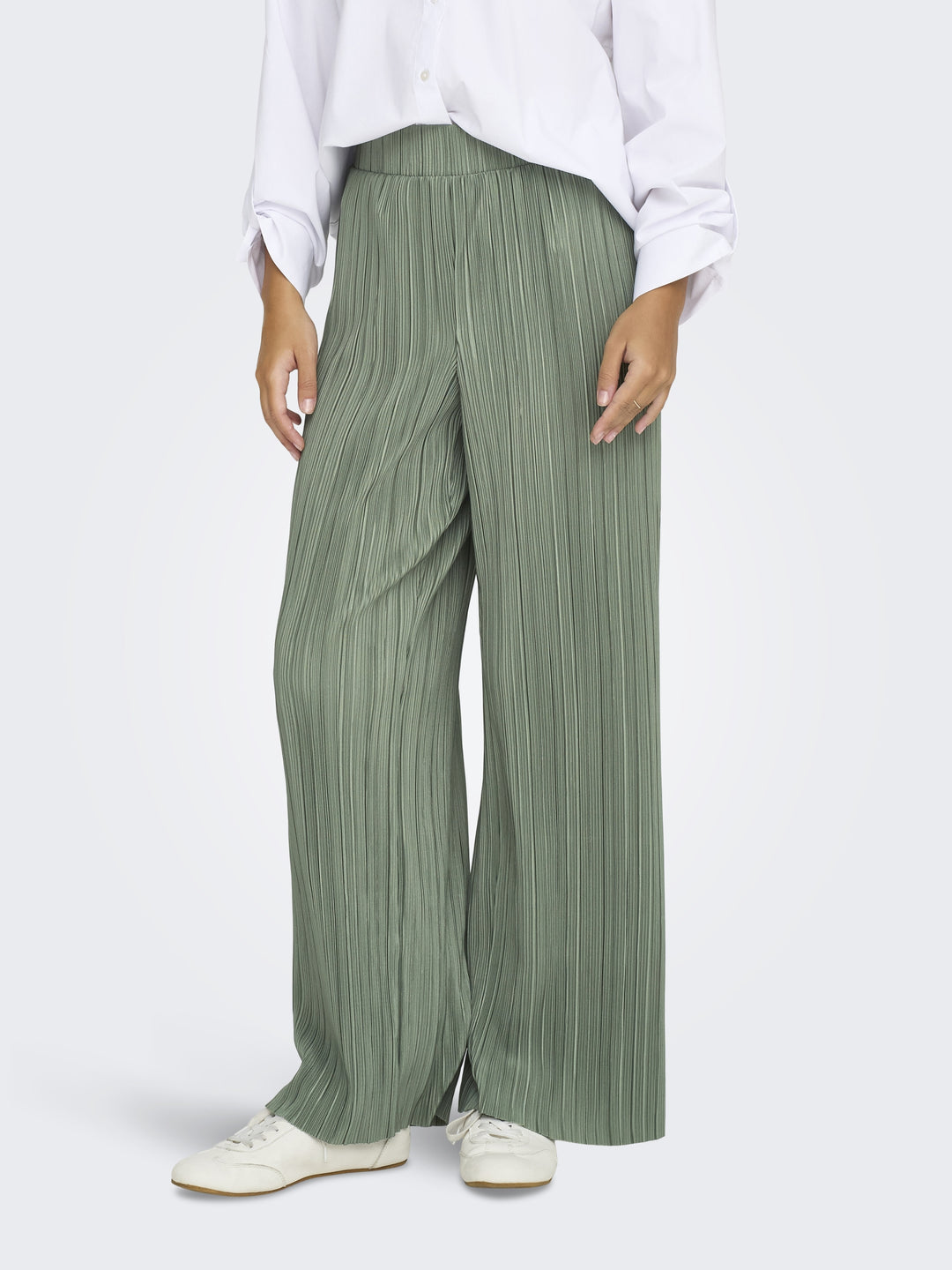 ONLRAVENNA PLISSE PANT NOOS JRS, Agave Green 179907 Bild 3