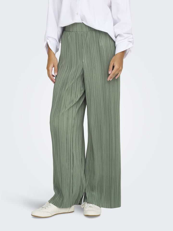 ONLRAVENNA PLISSE PANT NOOS JRS, Agave Green 179907 Bild 3