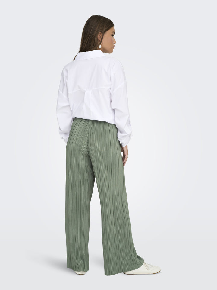 ONLRAVENNA PLISSE PANT NOOS JRS, Agave Green 179907 Bild 4