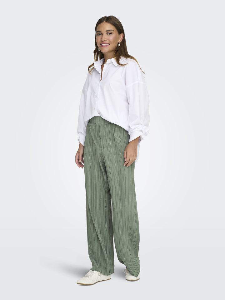 ONLRAVENNA PLISSE PANT NOOS JRS, Agave Green 179907 Bild 5