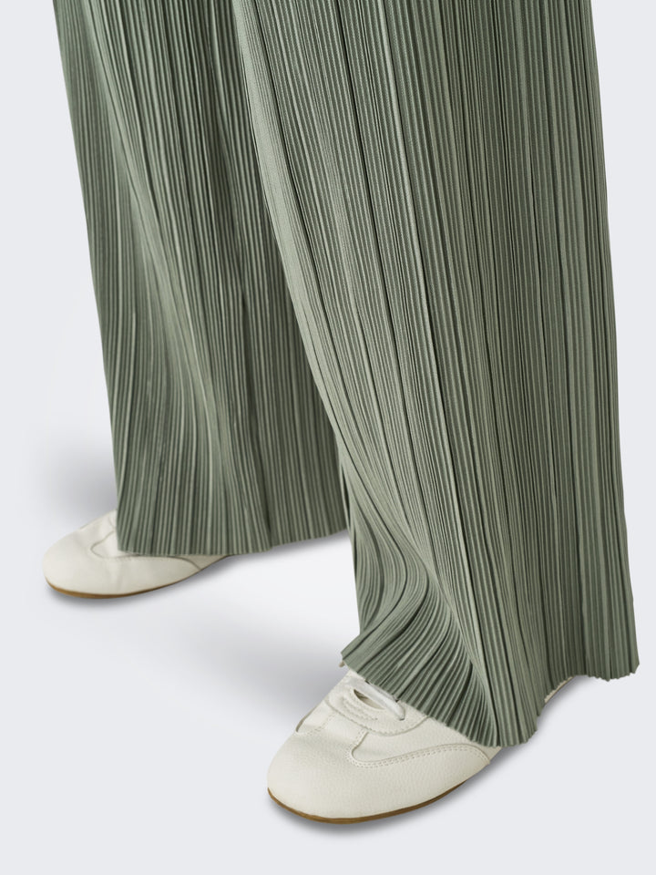 ONLRAVENNA PLISSE PANT NOOS JRS, Agave Green 179907 Bild 7