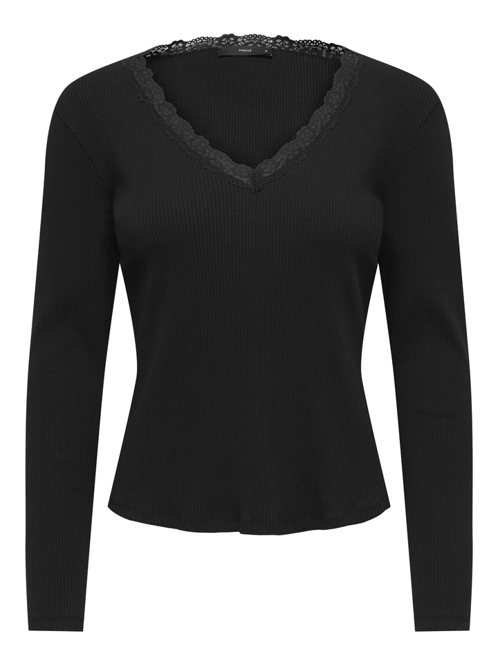 ONLSARA SHARAI L/S V-NECK TOP JRS N, Black 177911 Bild 1