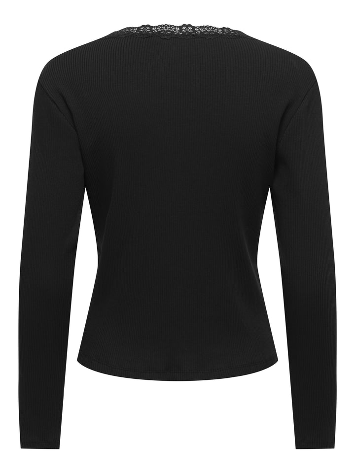 ONLSARA SHARAI L/S V-NECK TOP JRS N, Black 177911 Bild 2