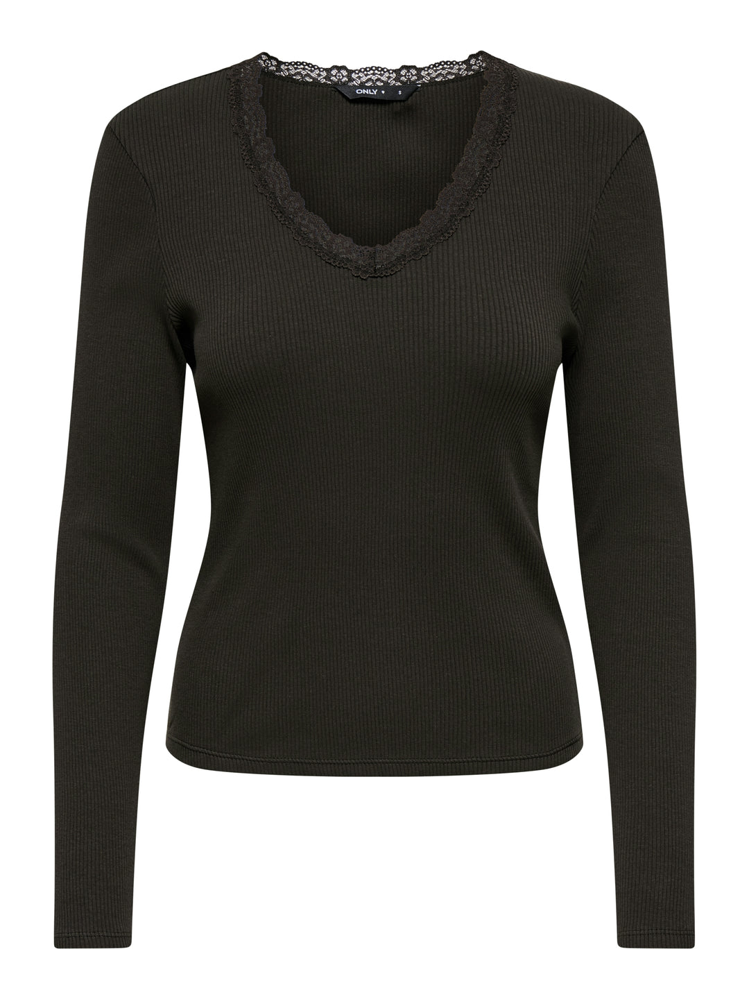 ONLSARA SHARAI L/S V-NECK TOP JRS N, Chocolate Torte 244915 Bild 1