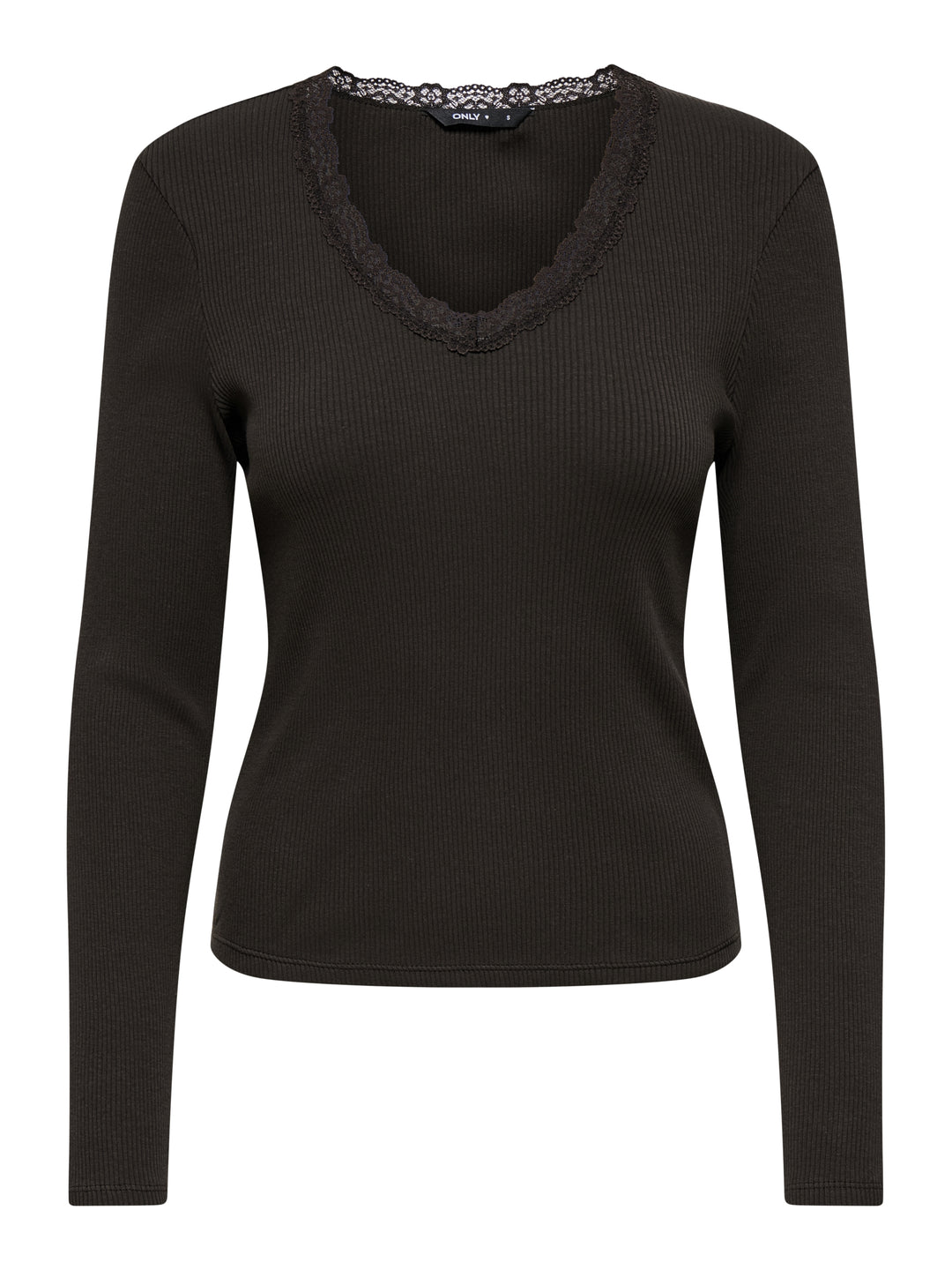 ONLSARA SHARAI L/S V-NECK TOP JRS N, Chocolate Torte 244915 Bild 1