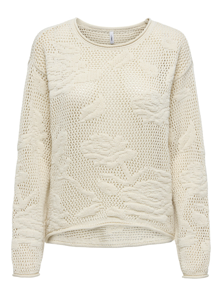 ONLSEASIDE LS PULLOVER CC KNT, Ecru 234755 Bild 1
