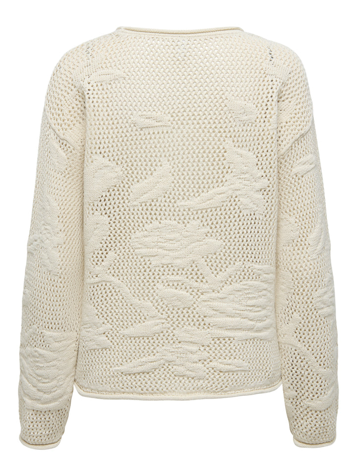 ONLSEASIDE LS PULLOVER CC KNT, Ecru 234755 Bild 2