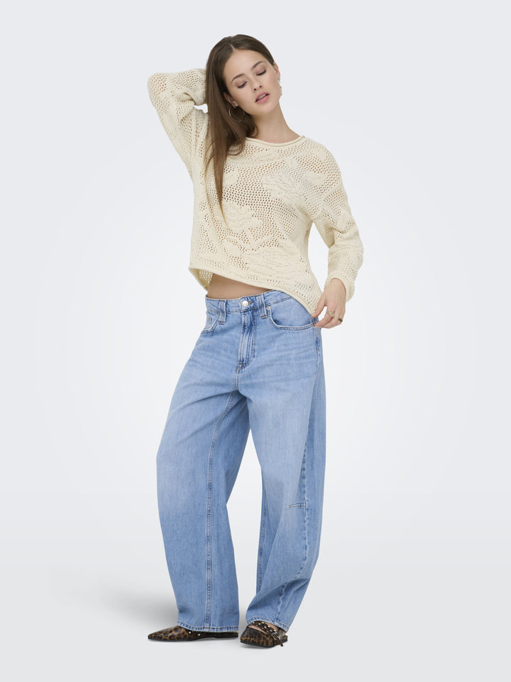 ONLSEASIDE LS PULLOVER CC KNT, Ecru 234755 Bild 5