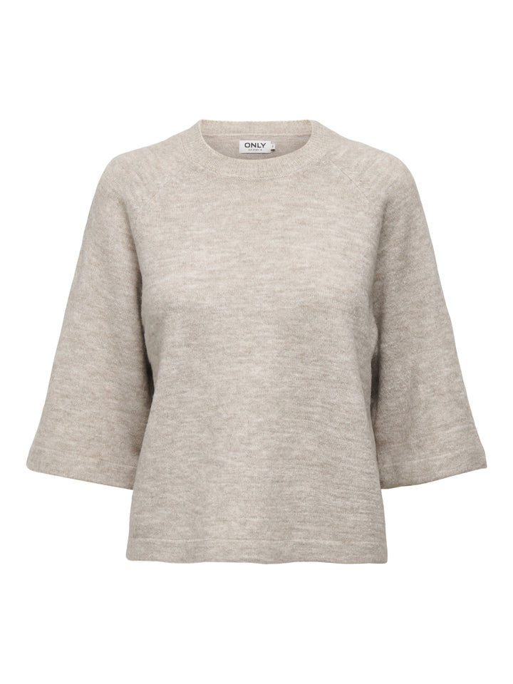 ONLSIMONI 3/4 PULLOVER KNT NOOS, Pumice Stone/MELANGE 189959001 Bild 1