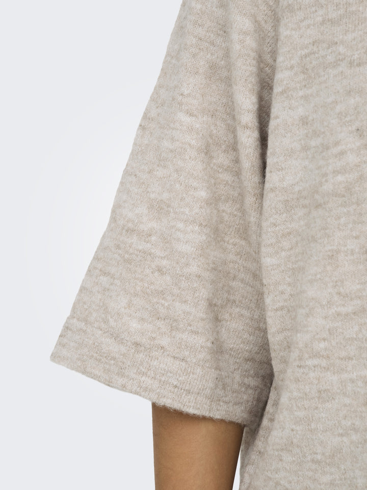 ONLSIMONI 3/4 PULLOVER KNT NOOS, Pumice Stone/MELANGE 189959001 Bild 6