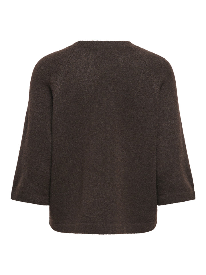 ONLSIMONI 3/4 PULLOVER KNT NOOS, Coffee Bean/MELANGE 237375001 Bild 2